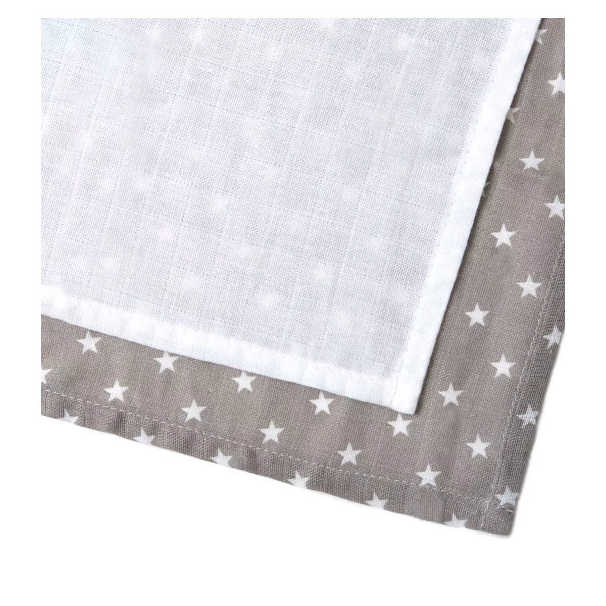 Clair de Lune 2 Pack Star Muslin Swaddles - 115 x 115 cm