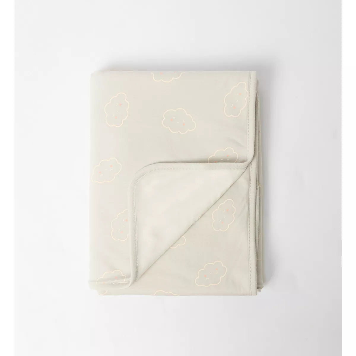 Maybe Baby Grey Cloud Cotton Jersey Blanket