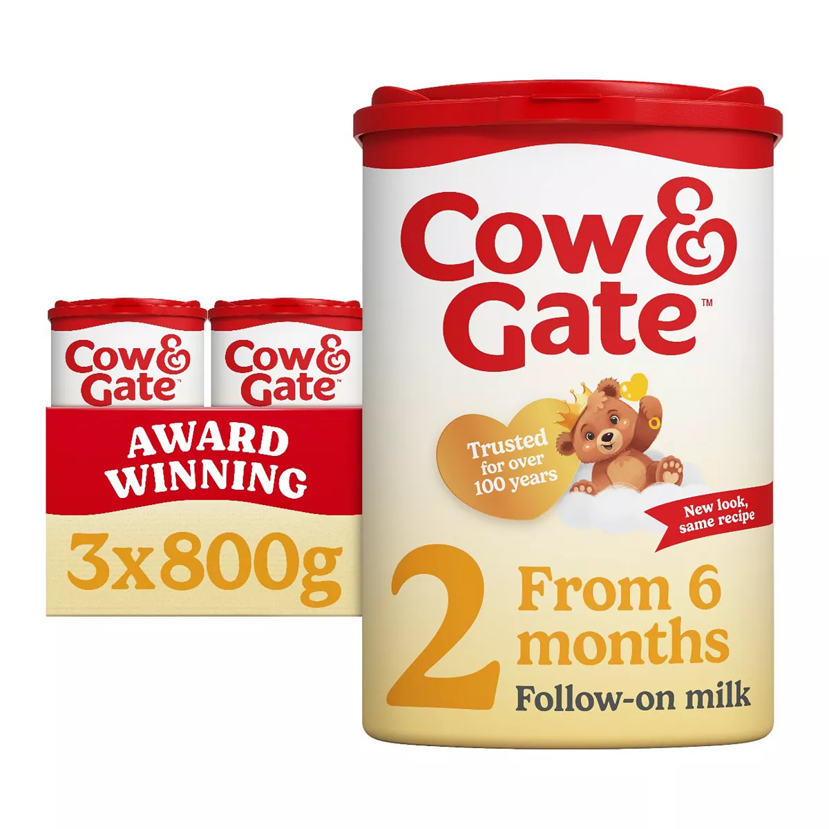 Cow & Gate Follow On Milk 800g Powder x 3