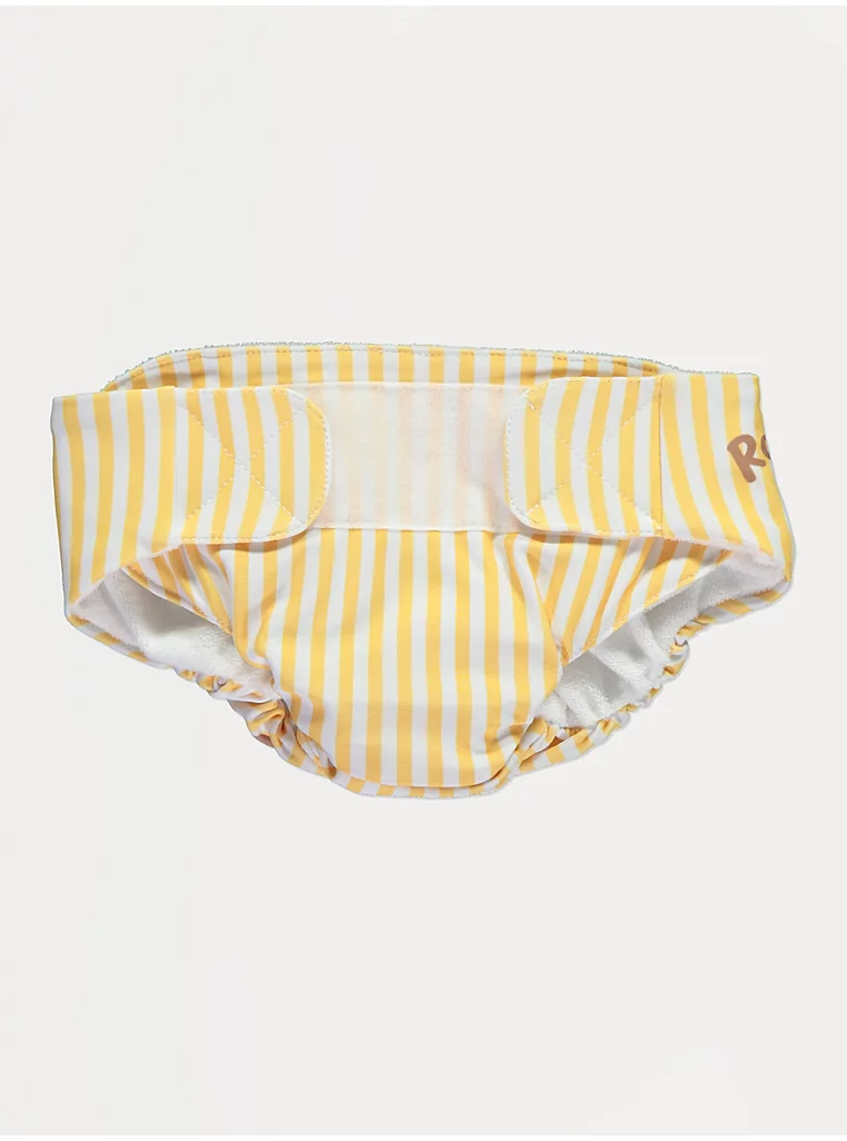 Yellow Lion Striped Swim Nappy