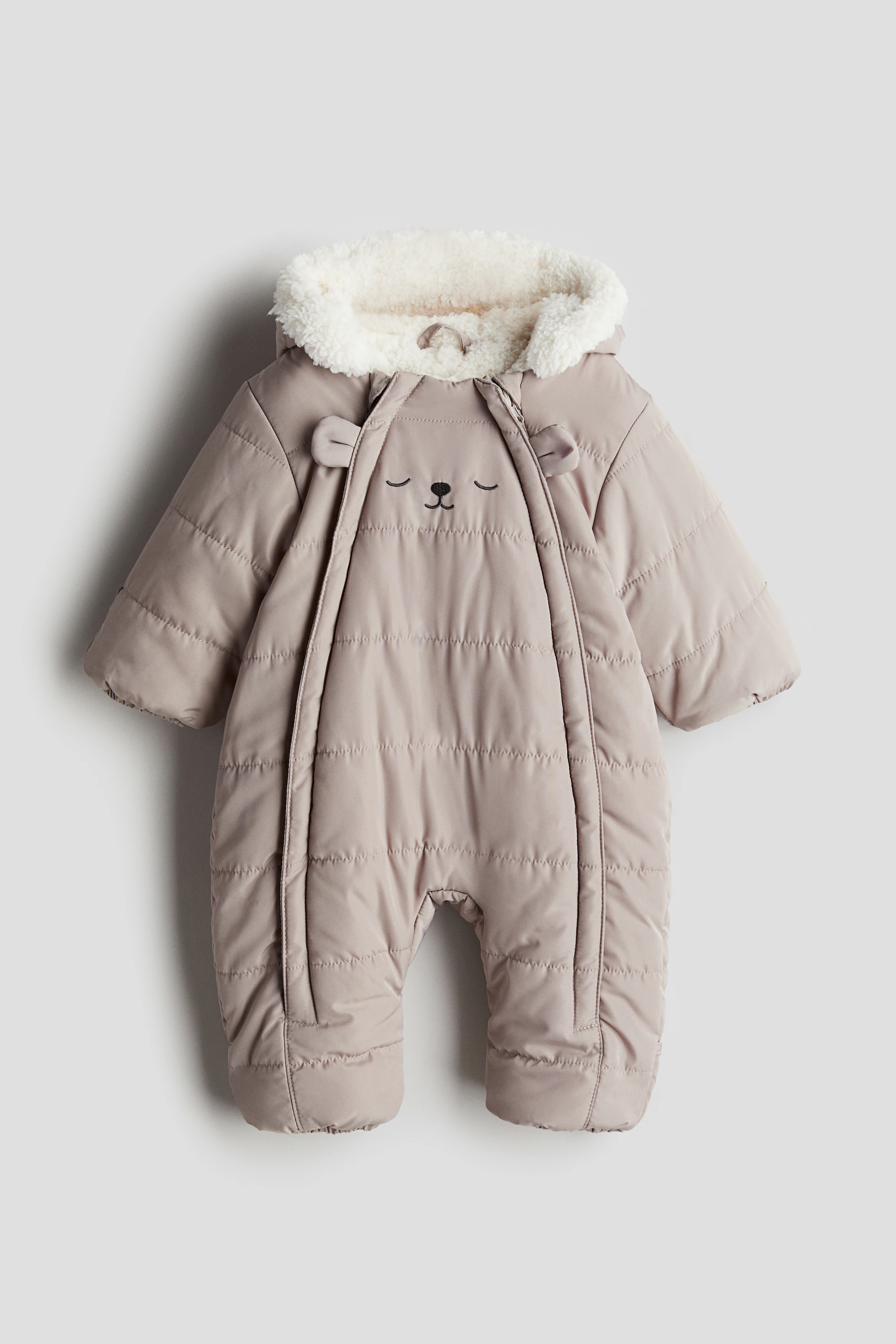 Padded all-in-one suit — Greige