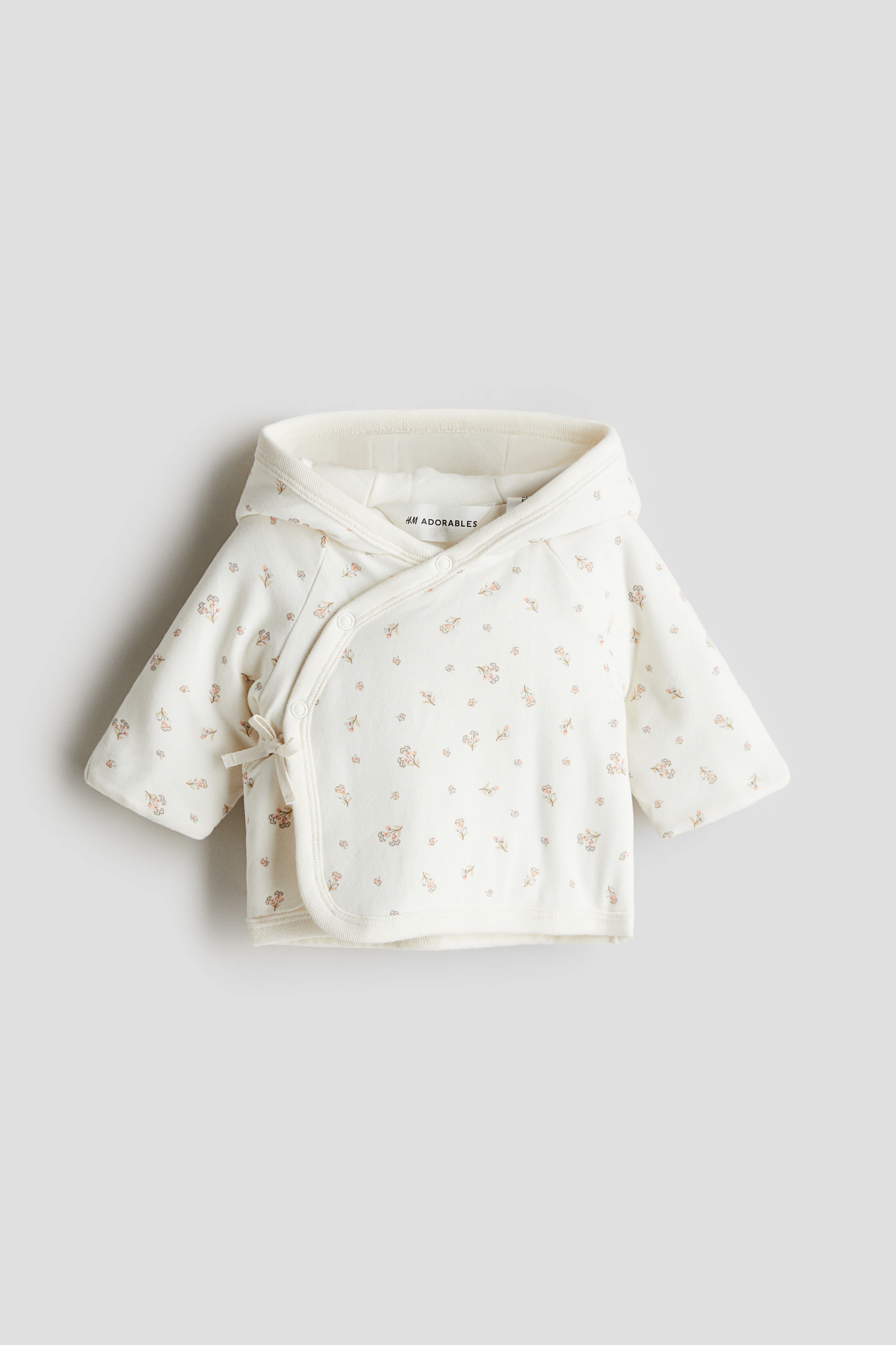 Padded jersey jacket — Cream/Floral