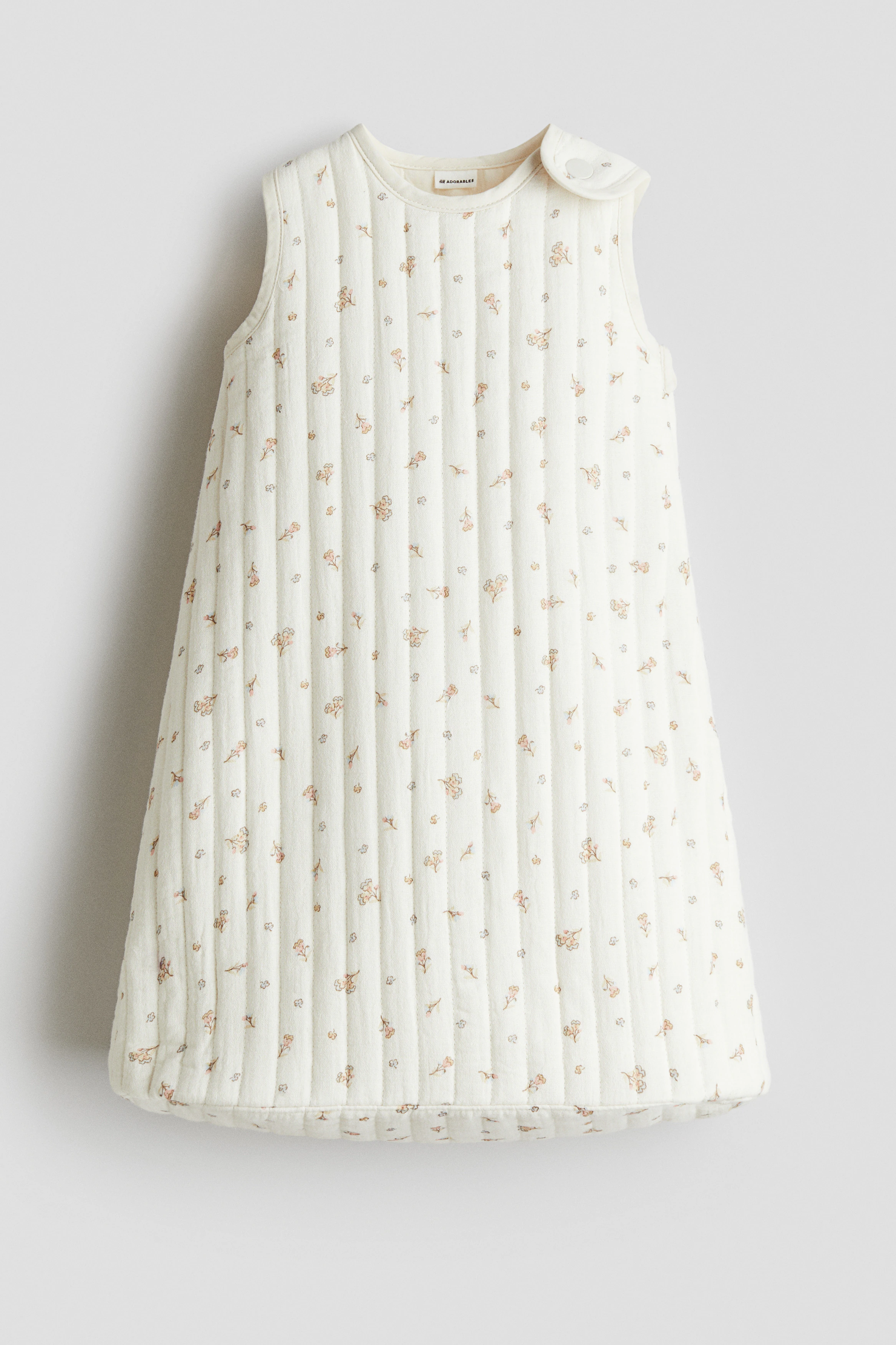 Patterned sleep bag — Light beige/Floral