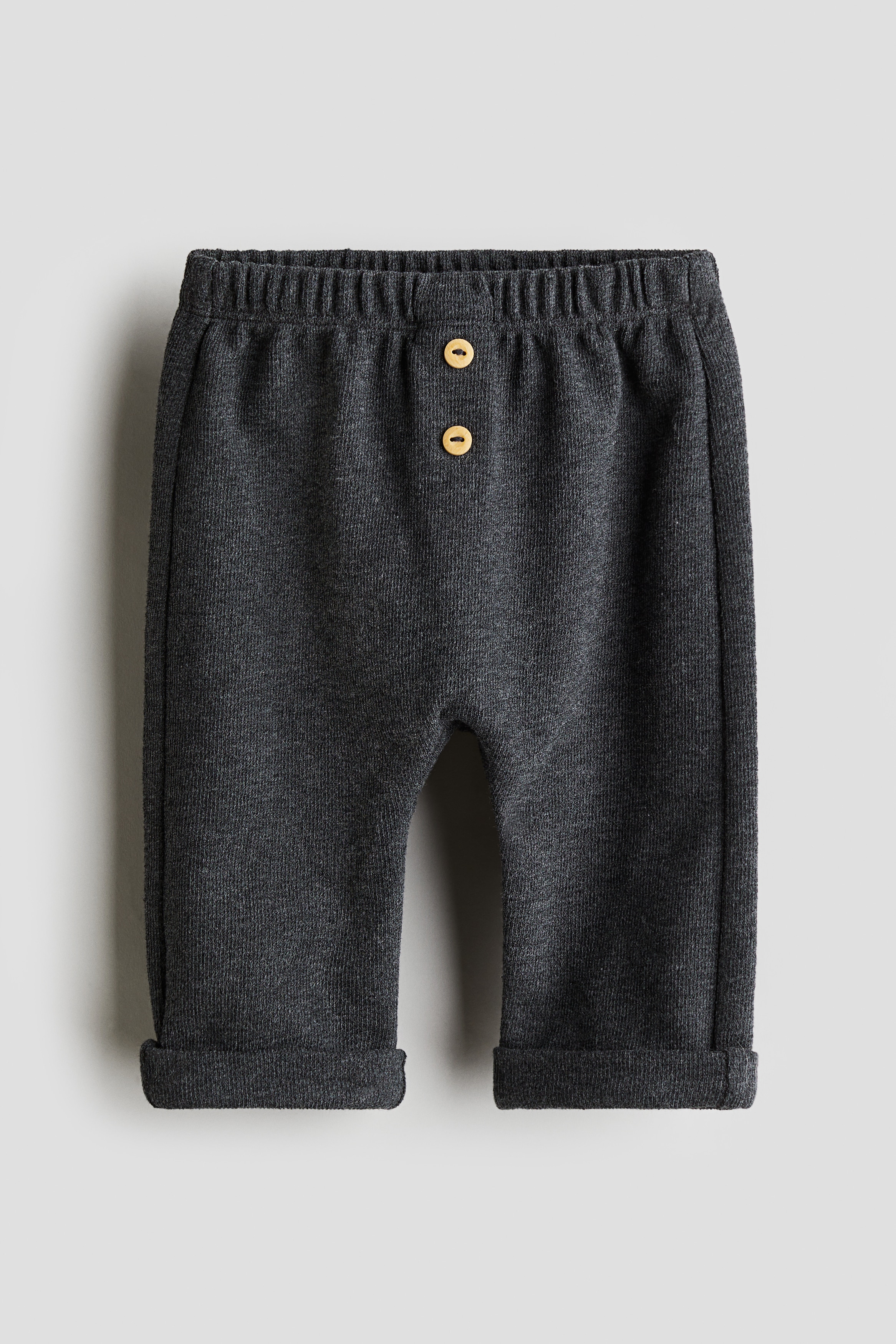 Cotton joggers — Dark grey