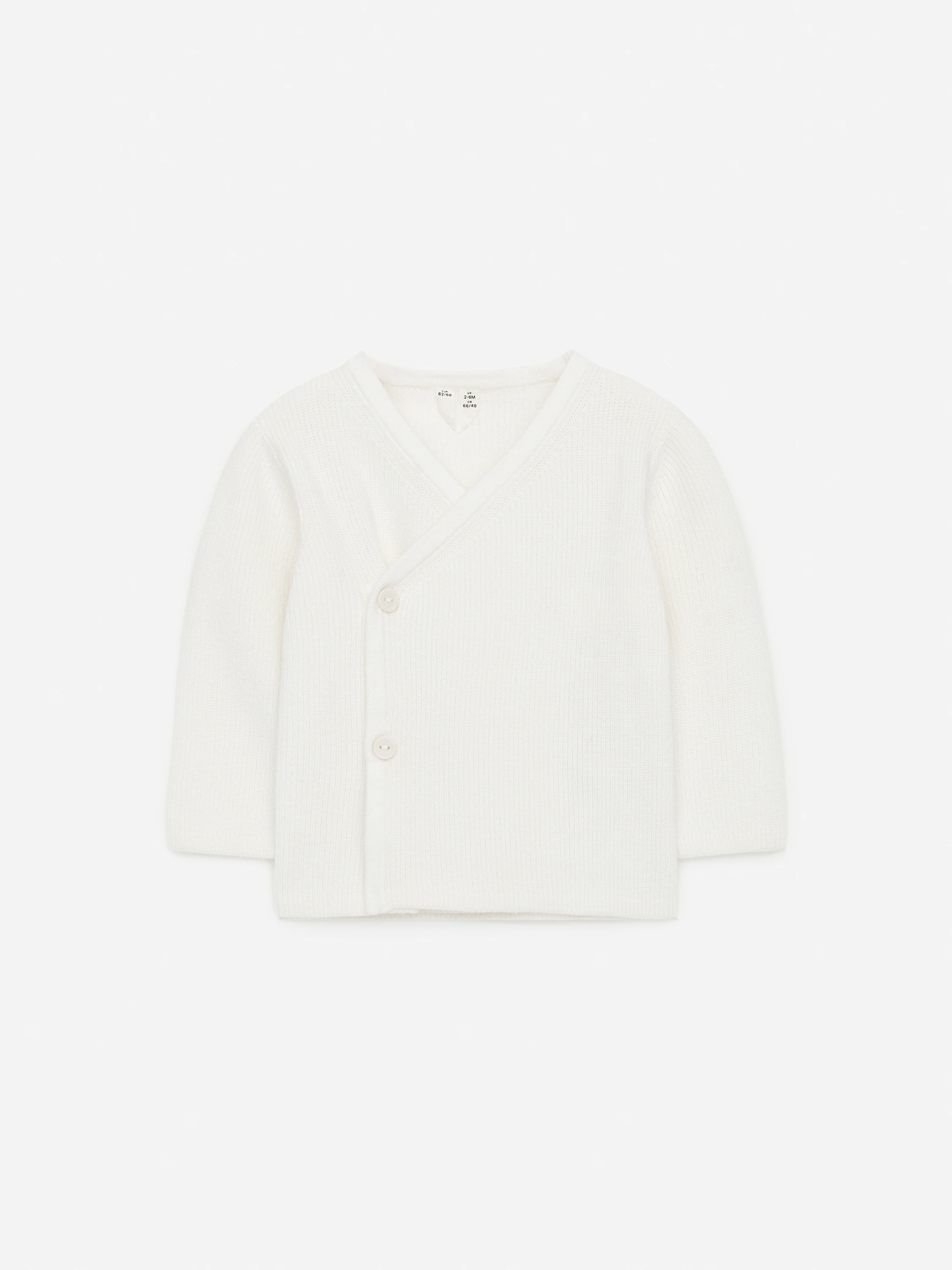 Newborn Soft Cotton Cardigan — White