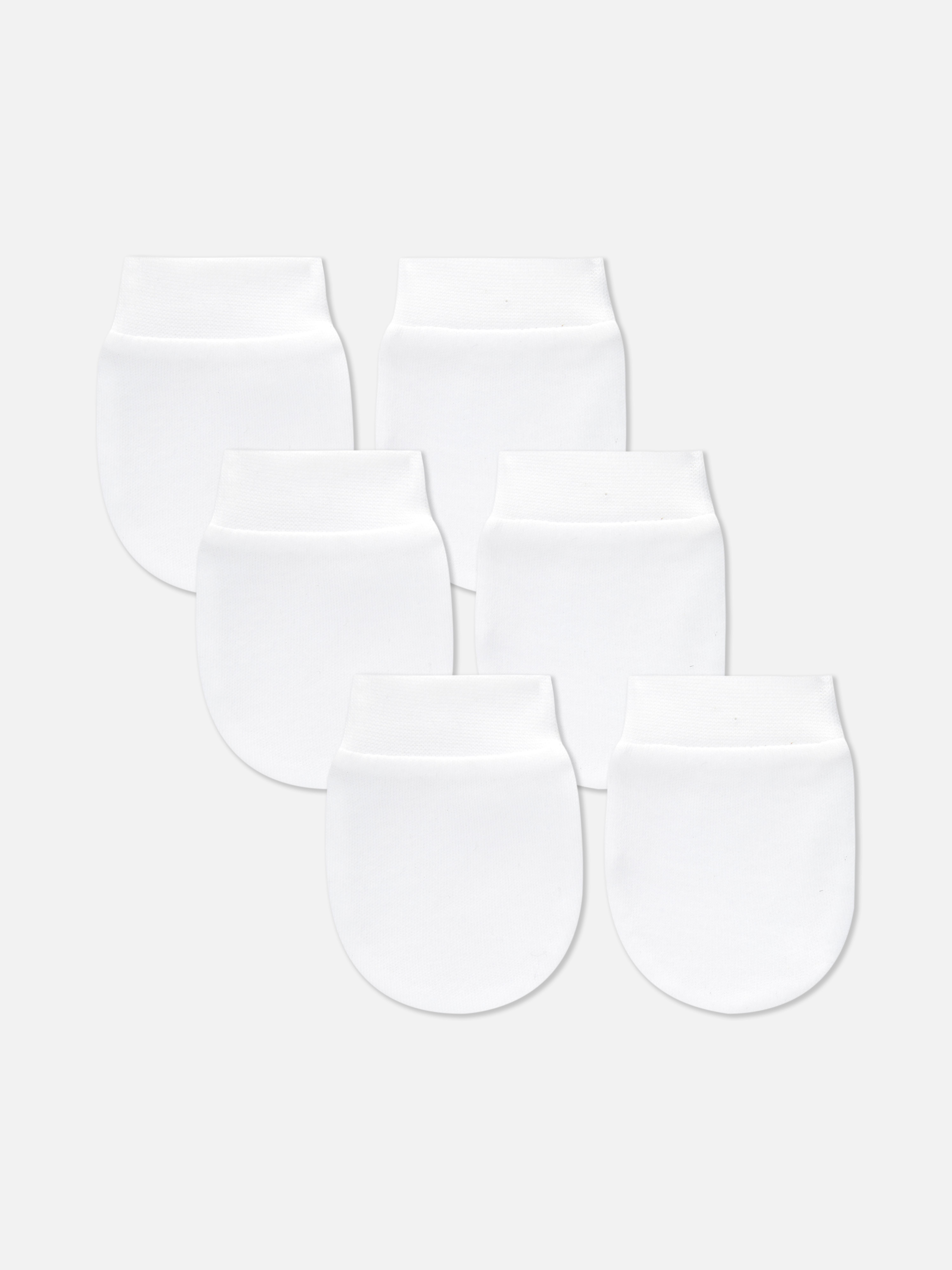 3pk Newborn Baby Scratch Mittens