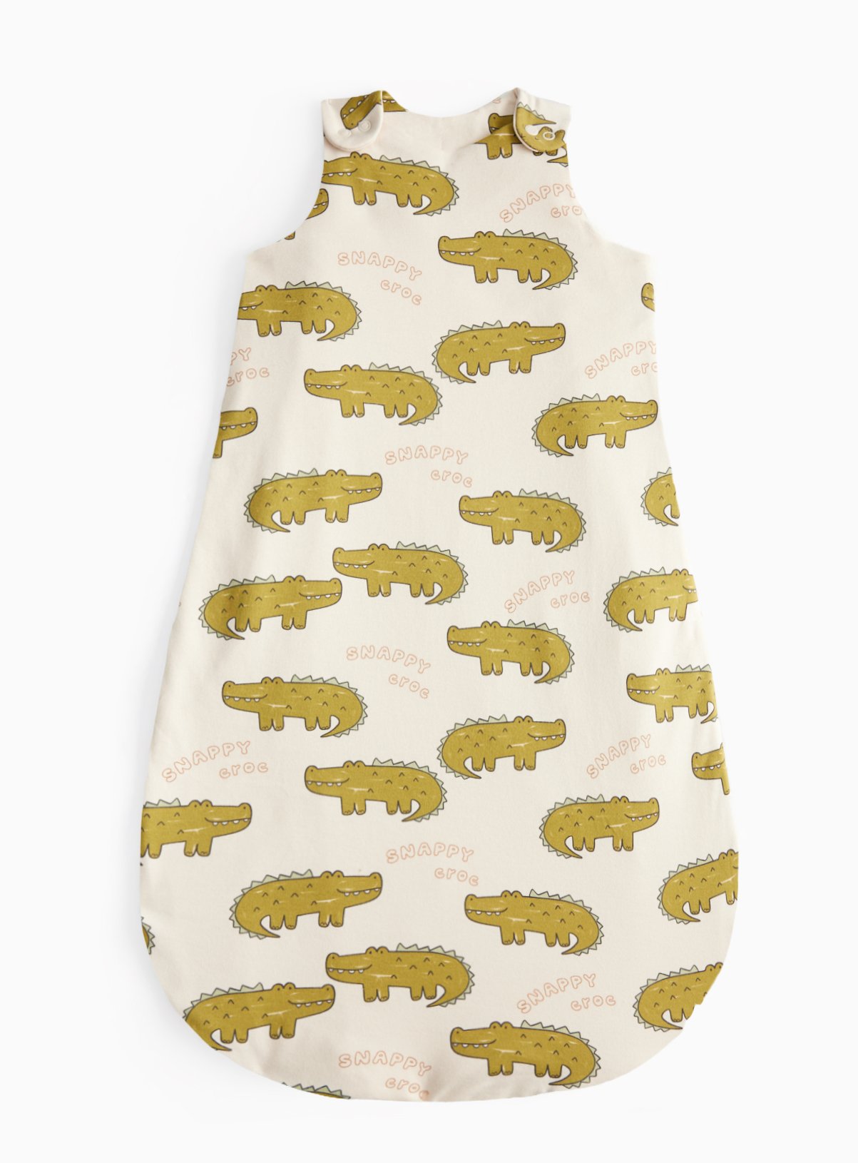 Beige Crocodile Print 1.0 Tog Sleeping Bag