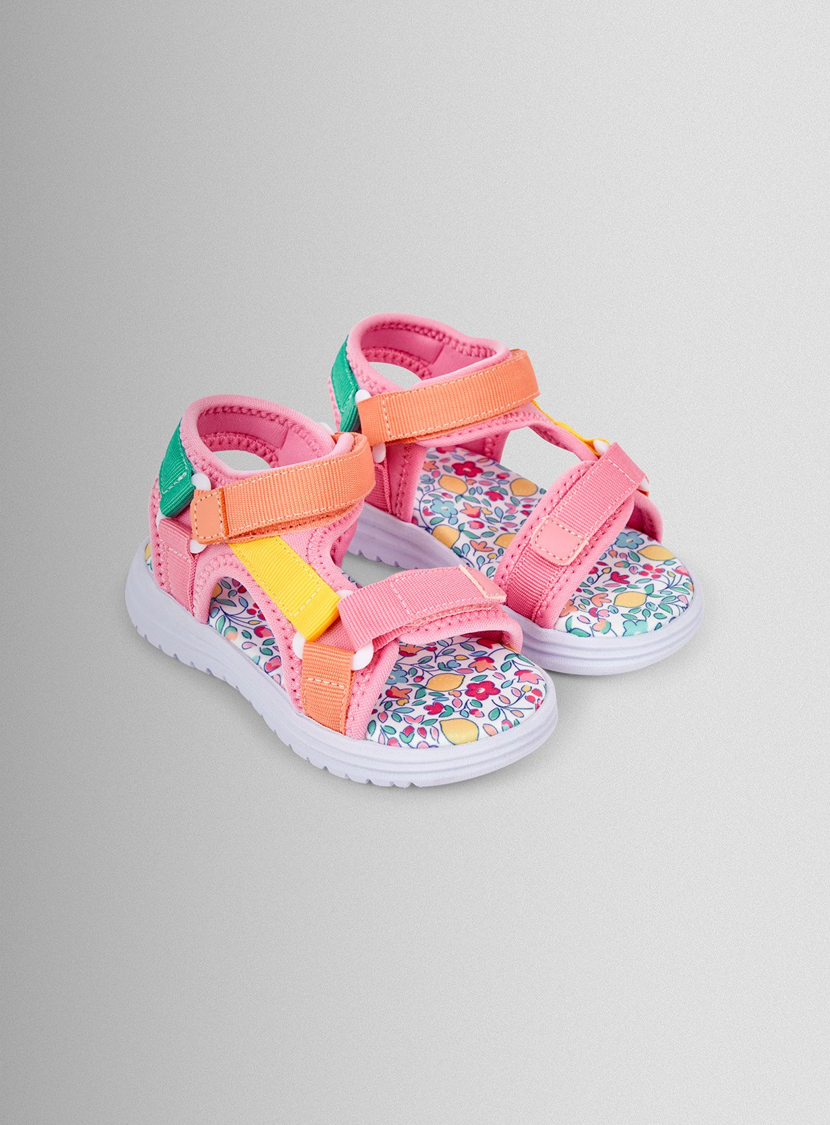 JOJO MAMAN BÉBÉ Colour Block Sandal — Pink